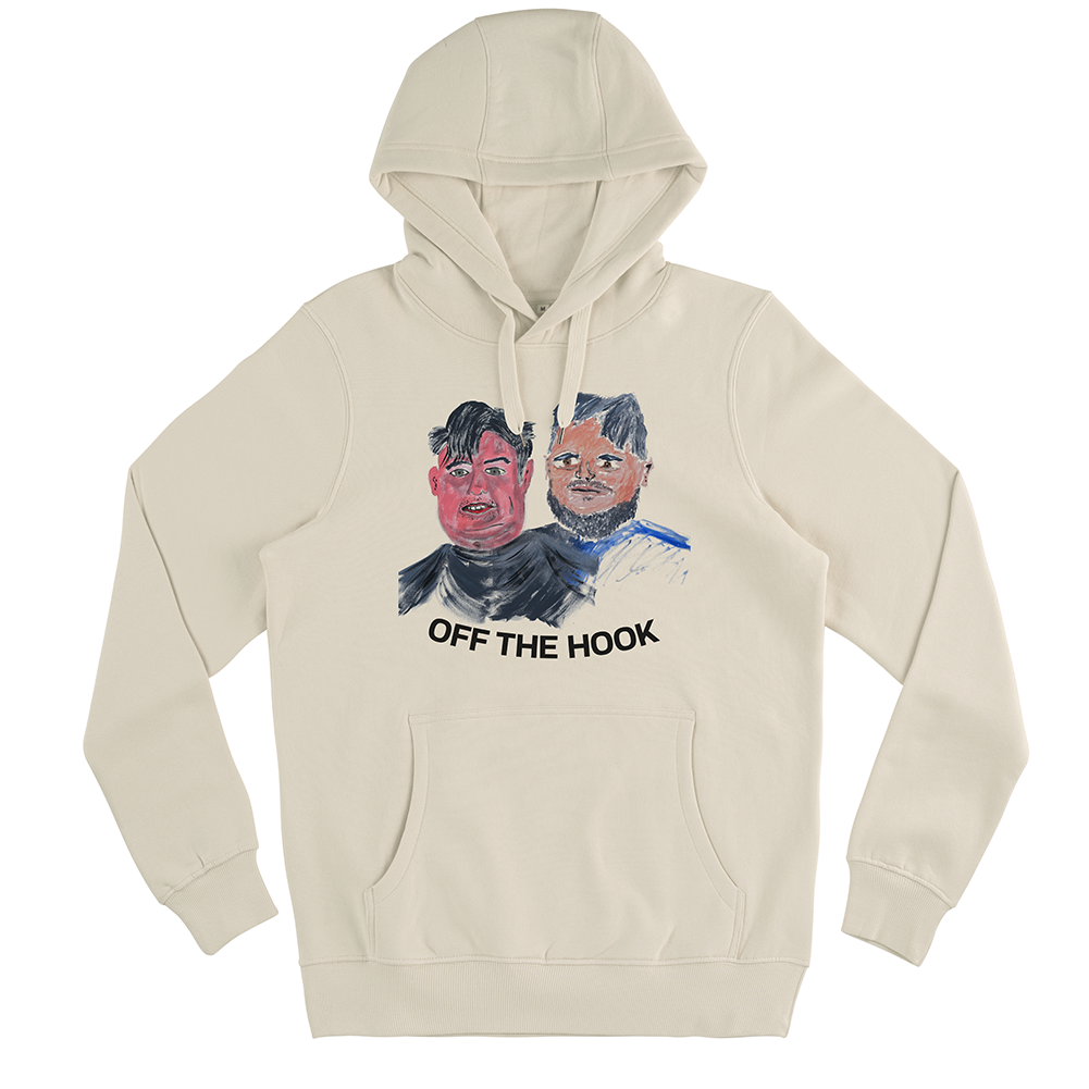 Daz & Will Portrait Natural Hoodie