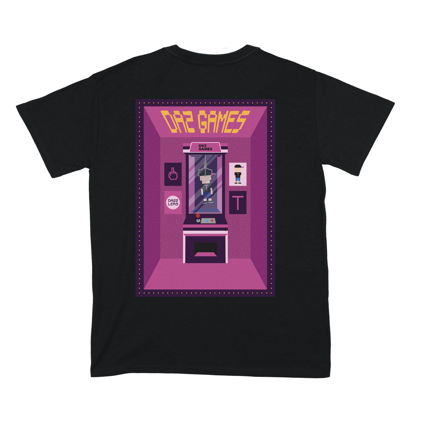 DAZ GAMES ARCADE BLACK TEE